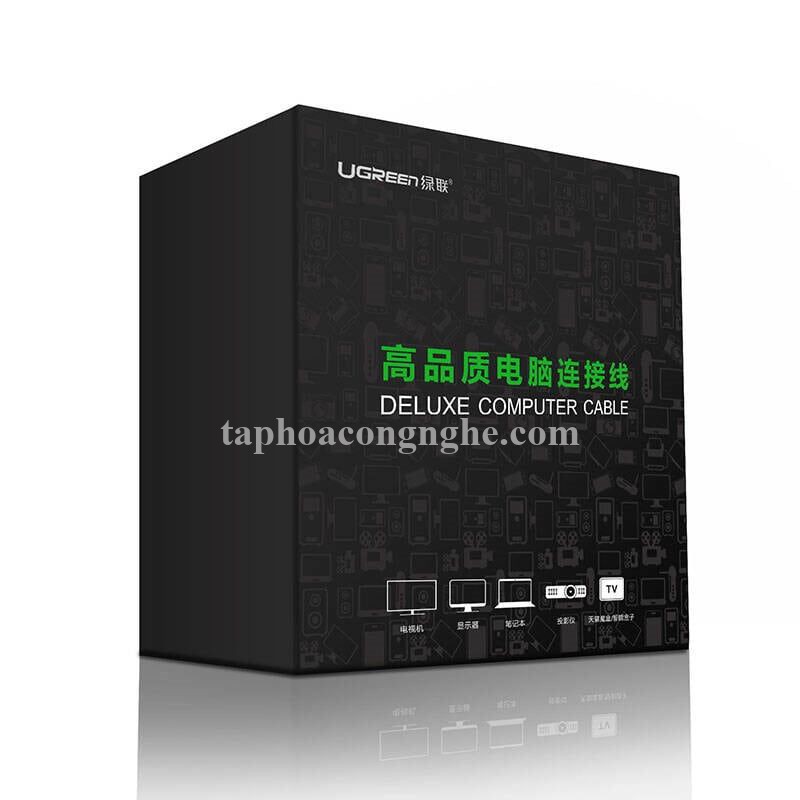 Ugreen 20888 3M màu Đen Cáp chuyển đổi HDMI sang DVI 24 + 1 thuần đồng cao cấp HD128 30020888